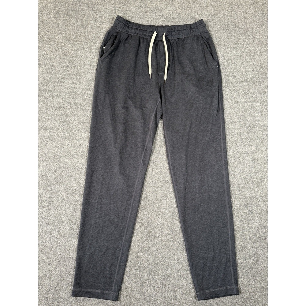 Vuori Ponto Performance Pants Mens Large Midnight Heather Joggers Stretch Gym